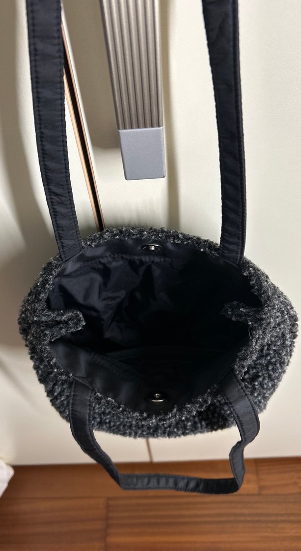 Siyah Örgü Kumaşlı Kadın Çanta - Görsel 2