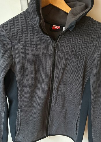 Gri Fermuarlı Kadın Spor Ceket - Görsel 4