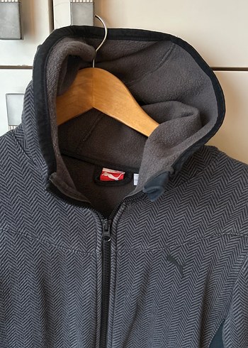 Gri Fermuarlı Kadın Spor Ceket - Görsel 2