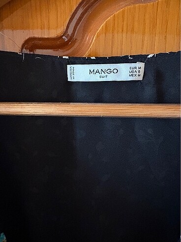 m Beden yeşil Renk Mango elbise