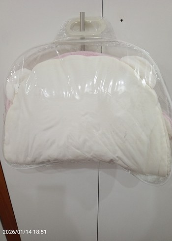 Pembe Tavşan Desenli Çocuk Uyku Tulumu bebek alt açma - Görsel 8