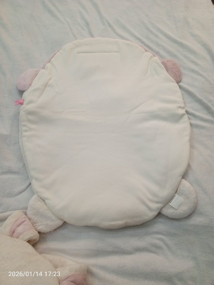 Pembe Tavşan Desenli Çocuk Uyku Tulumu bebek alt açma - Görsel 5