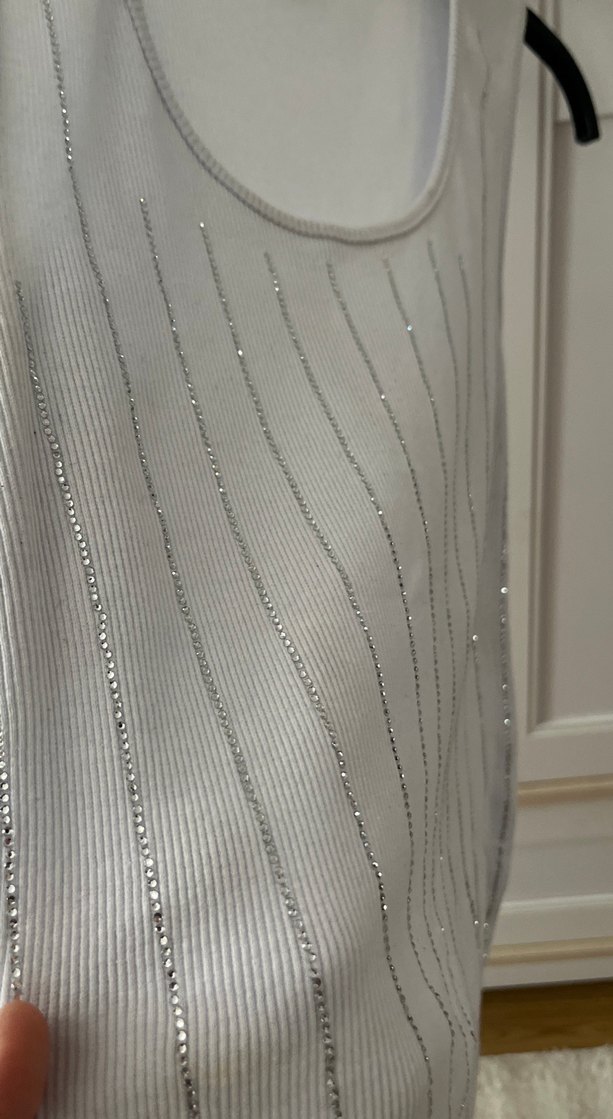 zara taşlı atlet - Görsel 3