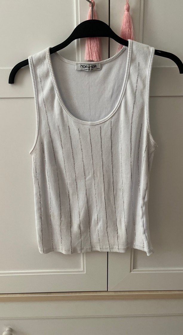 zara taşlı atlet - Görsel 2