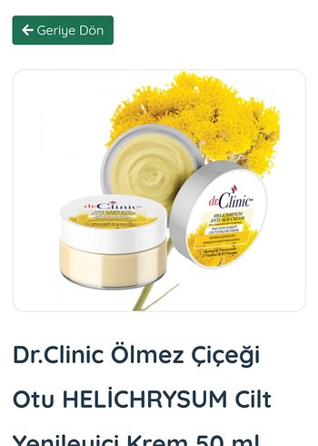 Dr clinic Ölmez Otu Çiçeği Kremi - Görsel 3