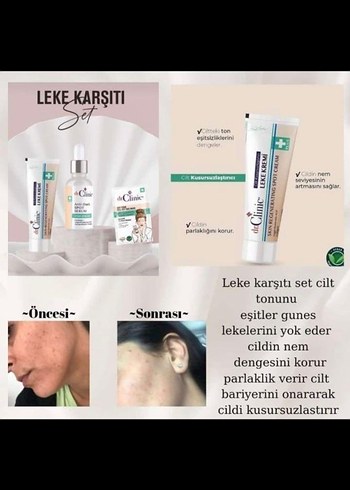 Cilt Lekesi Serumu ve Krem Dr clinic - Görsel 3