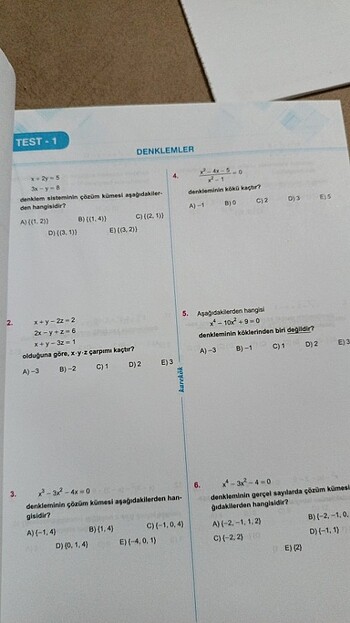 Beden Ayt matematik karakök yayınları