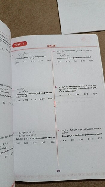 Beden Renk Ayt matematik karakök yayınları