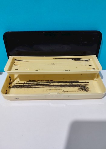 Siyah plastik Kalem Kutusu - Görsel 3