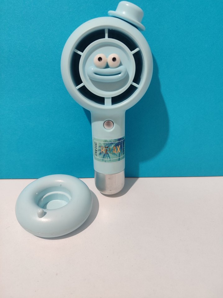 Mavi minik masa/el fanı - Görsel 3