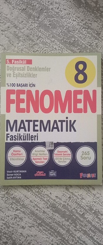 8. sınıf fenomen matematik 5. fasikül