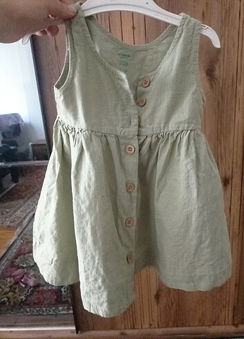 H&M Keten dugmeli elbise