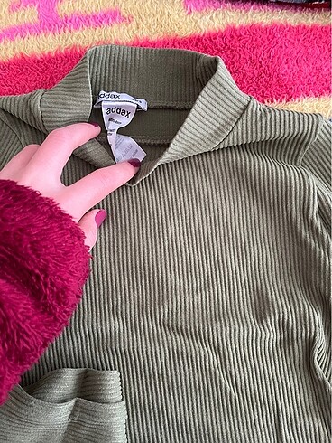 Addax Crop haki yeşil addax bluz