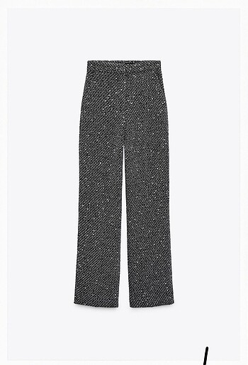 Zara Wide Leg Dokulu Pantolon