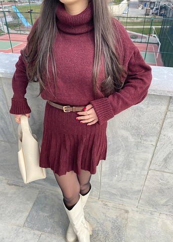 Bordo ikili triko takım - Görsel 3