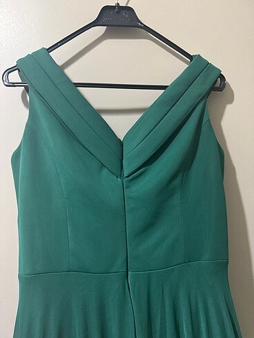 Abiye zümrüt yeşili - Görsel 13