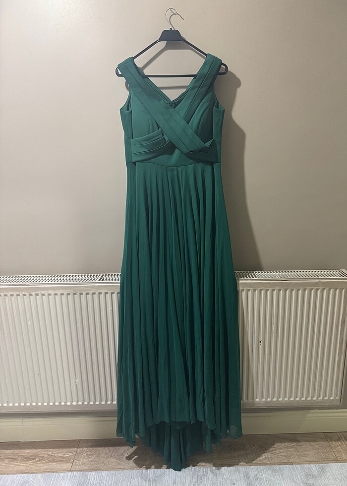 Abiye zümrüt yeşili - Görsel 4