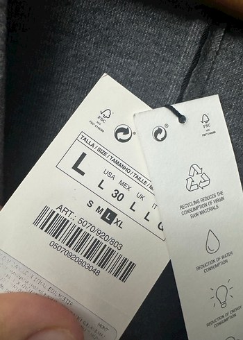 Gri Uzun Klasik Zara Kaban - Görsel 5