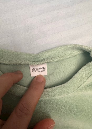 Kız Çocuk Pastel Yeşil Pamuklu Eşofman Takımı - Görsel 5