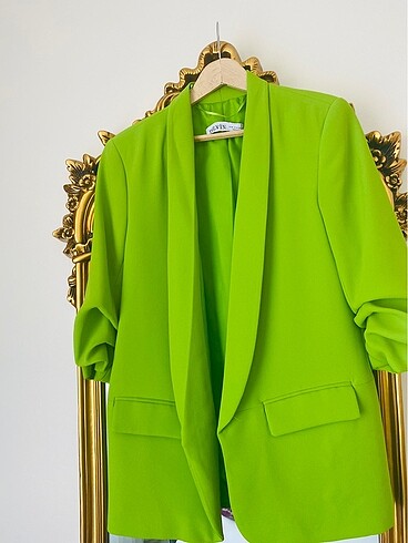 l Beden yeşil Renk Blazer ceket