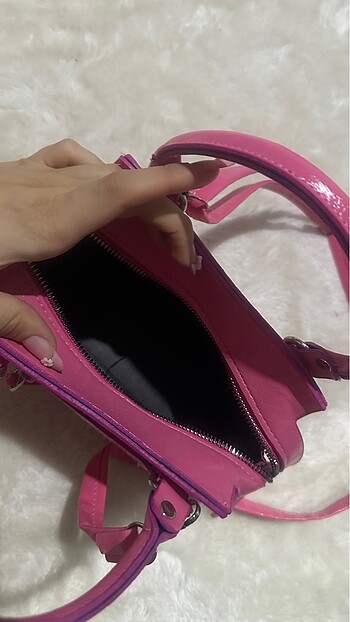 Bershka pembe çanta