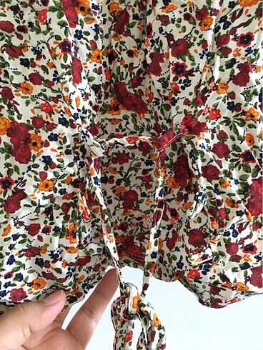 l Beden çeşitli Renk Crop Bluz