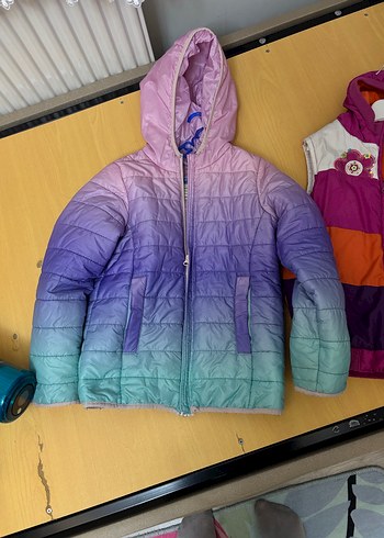 Kız Çocuk Çok Renkli Fermuarlı Yelek - Görsel 3