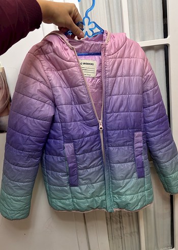 Kız Çocuk Çok Renkli Fermuarlı Yelek - Görsel 5