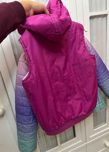 Kız Çocuk Çok Renkli Fermuarlı Yelek - Görsel 4