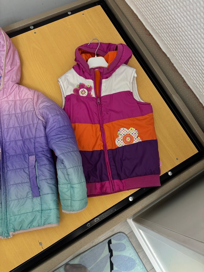 Kız Çocuk Çok Renkli Fermuarlı Yelek - Görsel 2