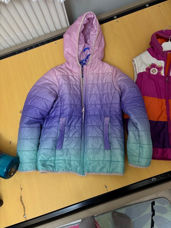 Kız Çocuk Çok Renkli Fermuarlı Yelek - Görsel 3