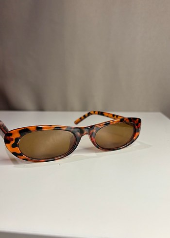 Kahverengi Retro Kadın Güneş Gözlüğü - Görsel 4