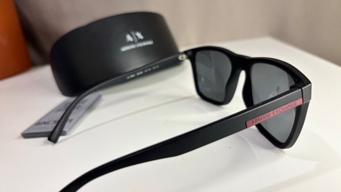 Erkek Siyah Minimalist Güneş Gözlüğü - Görsel 3