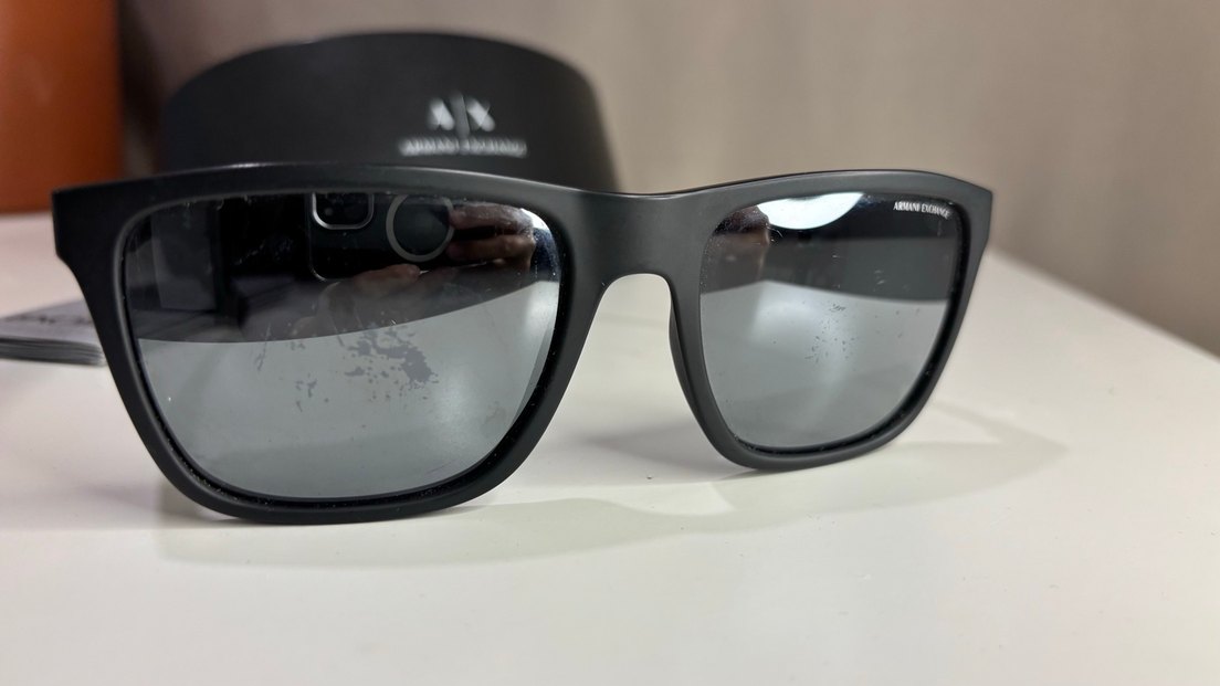 Erkek Siyah Minimalist Güneş Gözlüğü - Görsel 2