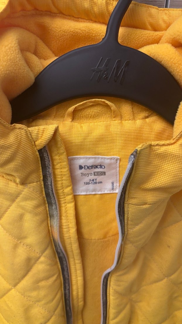 Sarı Erkek Çocuk Kapitone Mont - Görsel 2