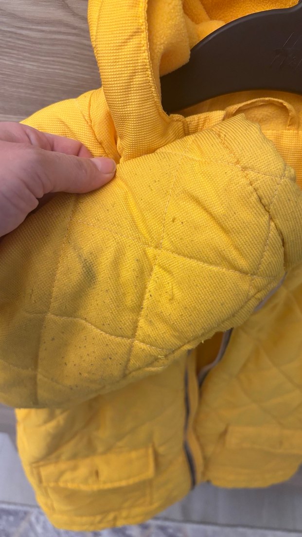 Sarı Erkek Çocuk Kapitone Mont - Görsel 3