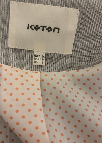 Gri Keten Kadın Blazer Ceket takım - Görsel 6