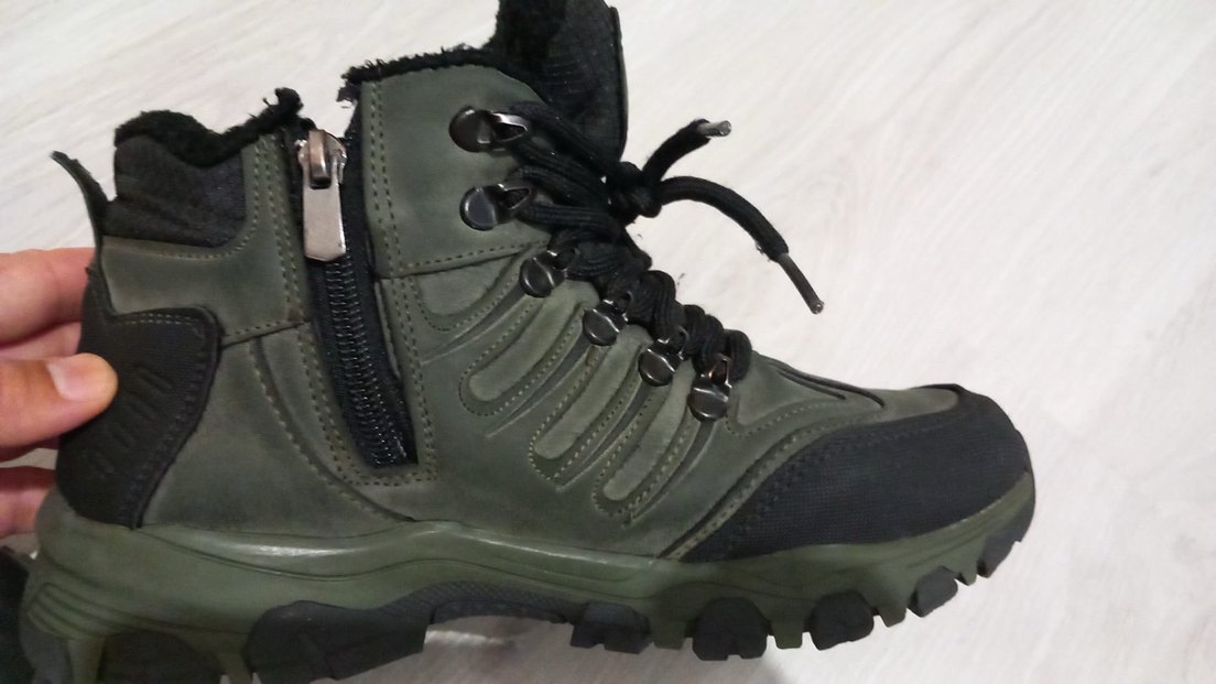 Gri Kamuflajlı Bağcıklı Erkek Outdoor Bot - Görsel 2