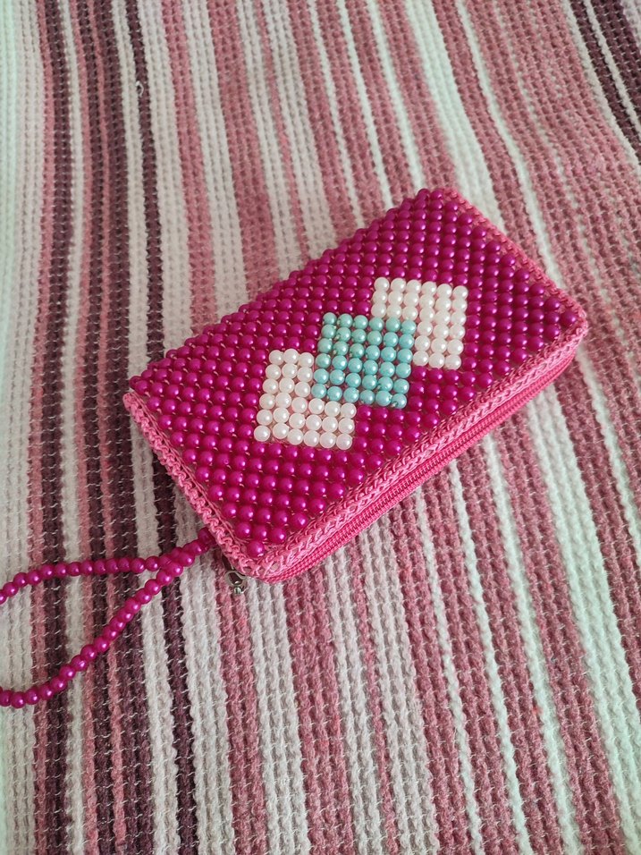 Boncuk İşlemeli Cüzdan ve Ayna - Görsel 2