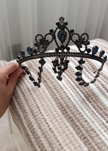 Zara Lacivert Boncuklu Kına Tacı