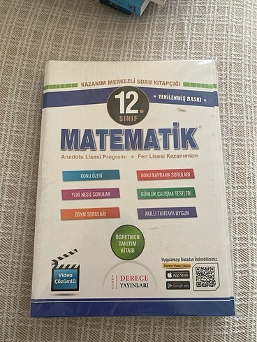 12. sınıf matematik kitabı