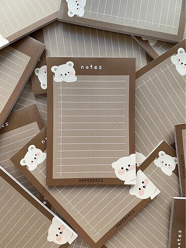 Cute Bear serisi notepad a5