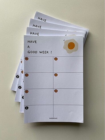 egg to do serisi a5 weekly planner