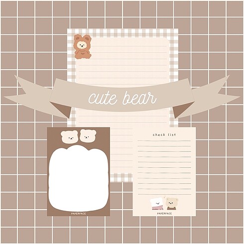  cute bear set no:1