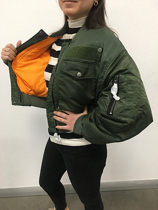 s Beden haki Renk S-m uyumlu zara bomber