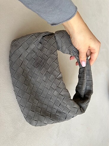 Bottega Veneta Gri Süet çanta
