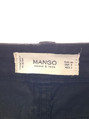 36 Beden haki Renk Mango Jean / Kot %70 İndirimli.