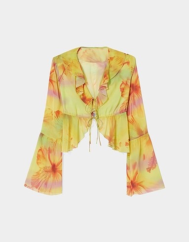 BERSHKA FIRFIRLI BLUZ