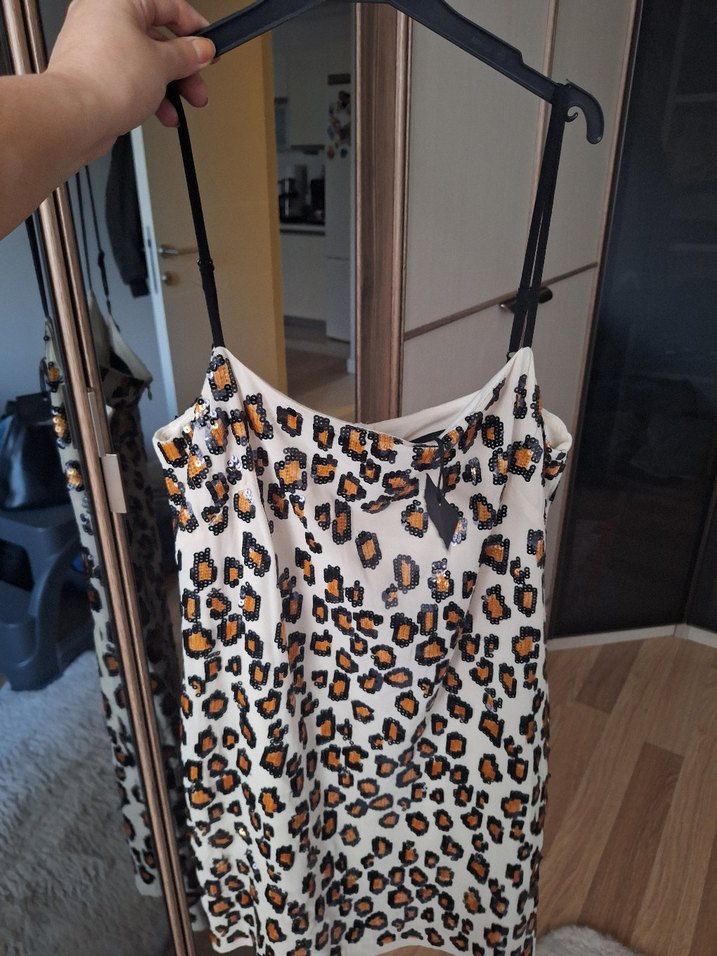 twist pul payet elbise - Görsel 3