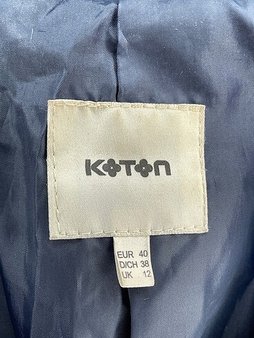40 Beden lacivert Renk Koton Trenchcoat %70 İndirimli.
